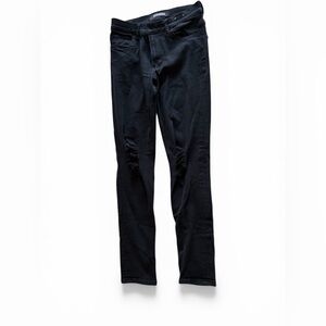 Express Women's Distressed Black Skinny Jeans